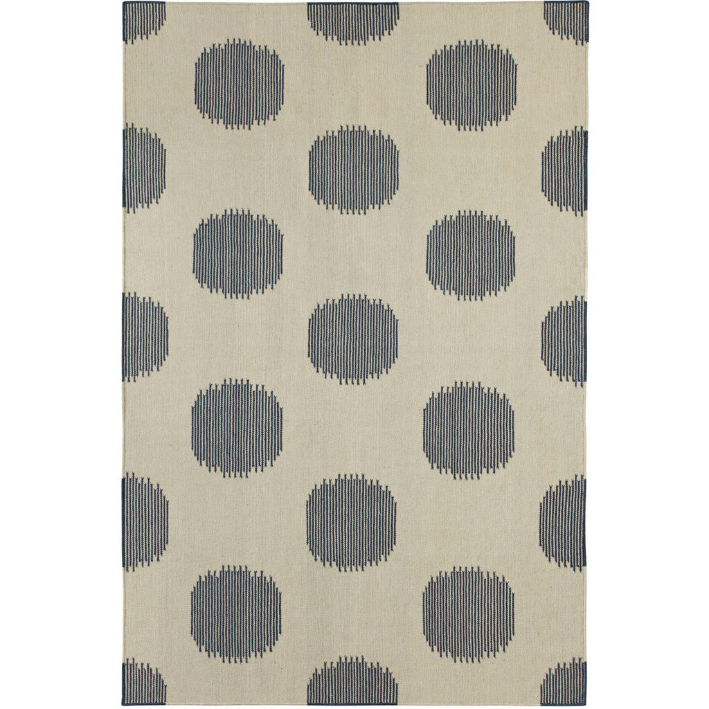 NY Dot Bokrum Blue Flat Woven Rug Rectangle image