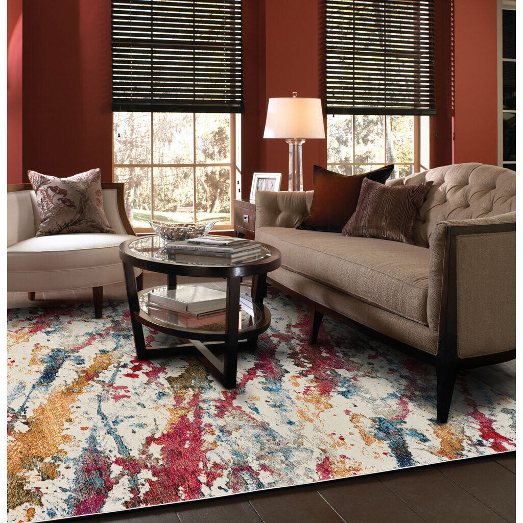 Fuego-Splatter Cream Multi Machine Mad Rectangle image