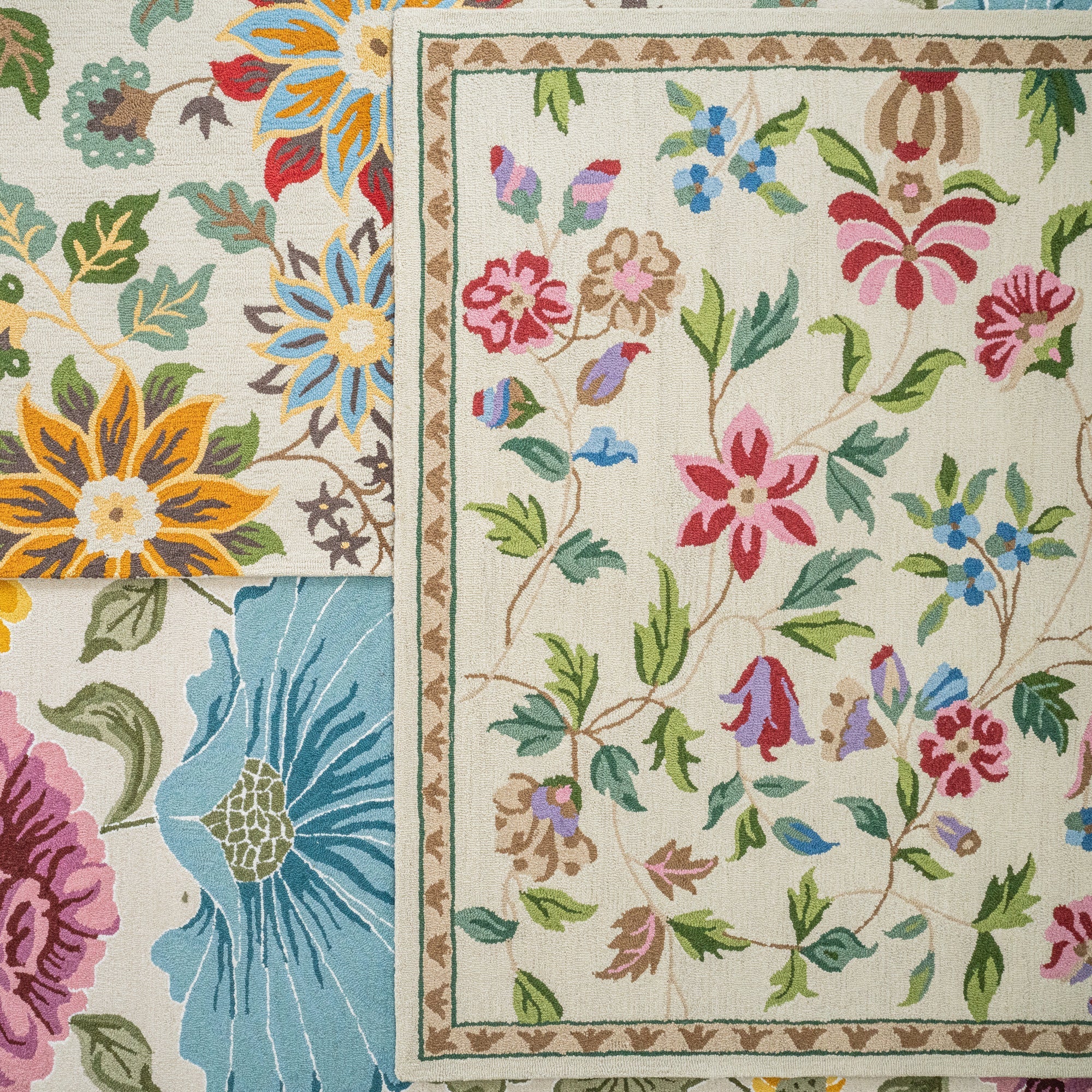 Jardin Rosa Hand Tufted Rug Rectangle image