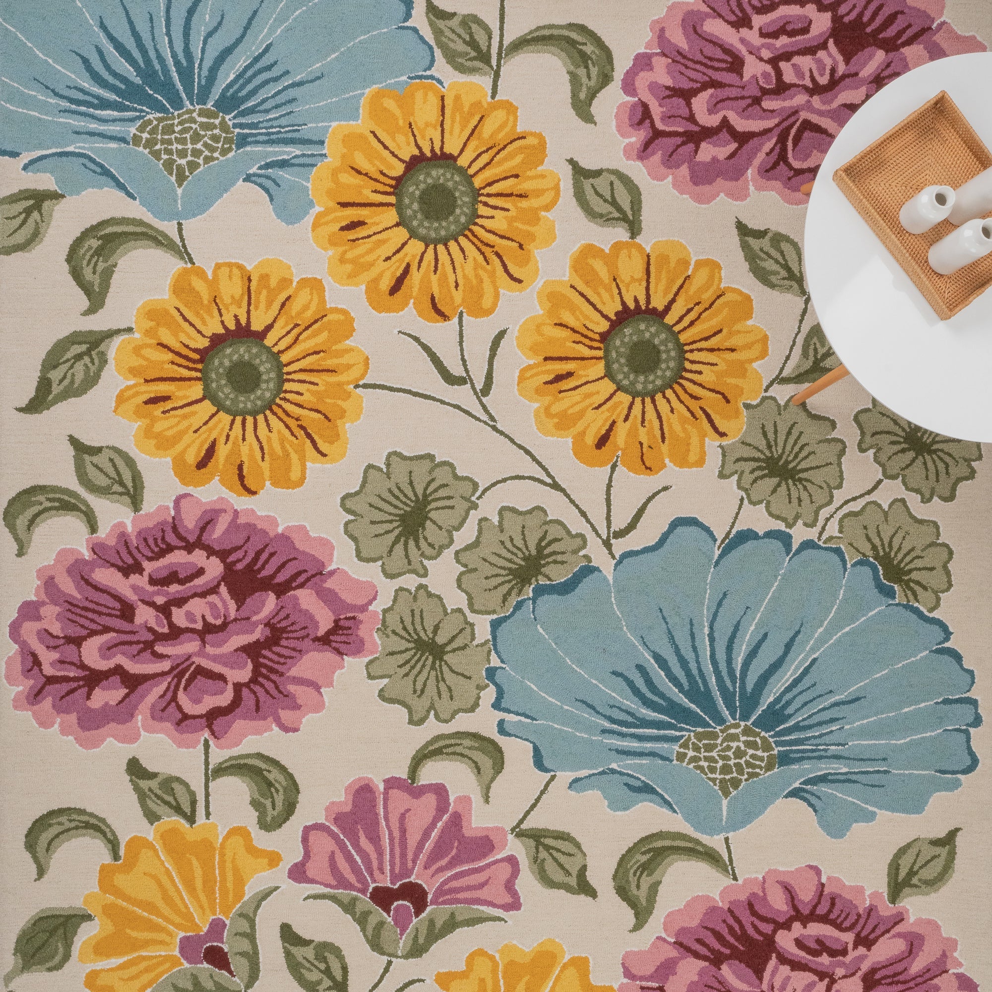 Jardin Multi Hand Tufted Rug Rectangle image