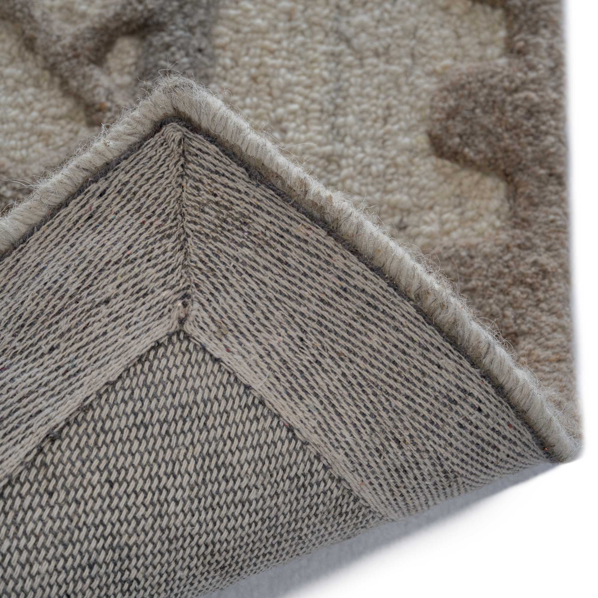 Criss-Cross Natural Hand Tufted Rug Rectangle image