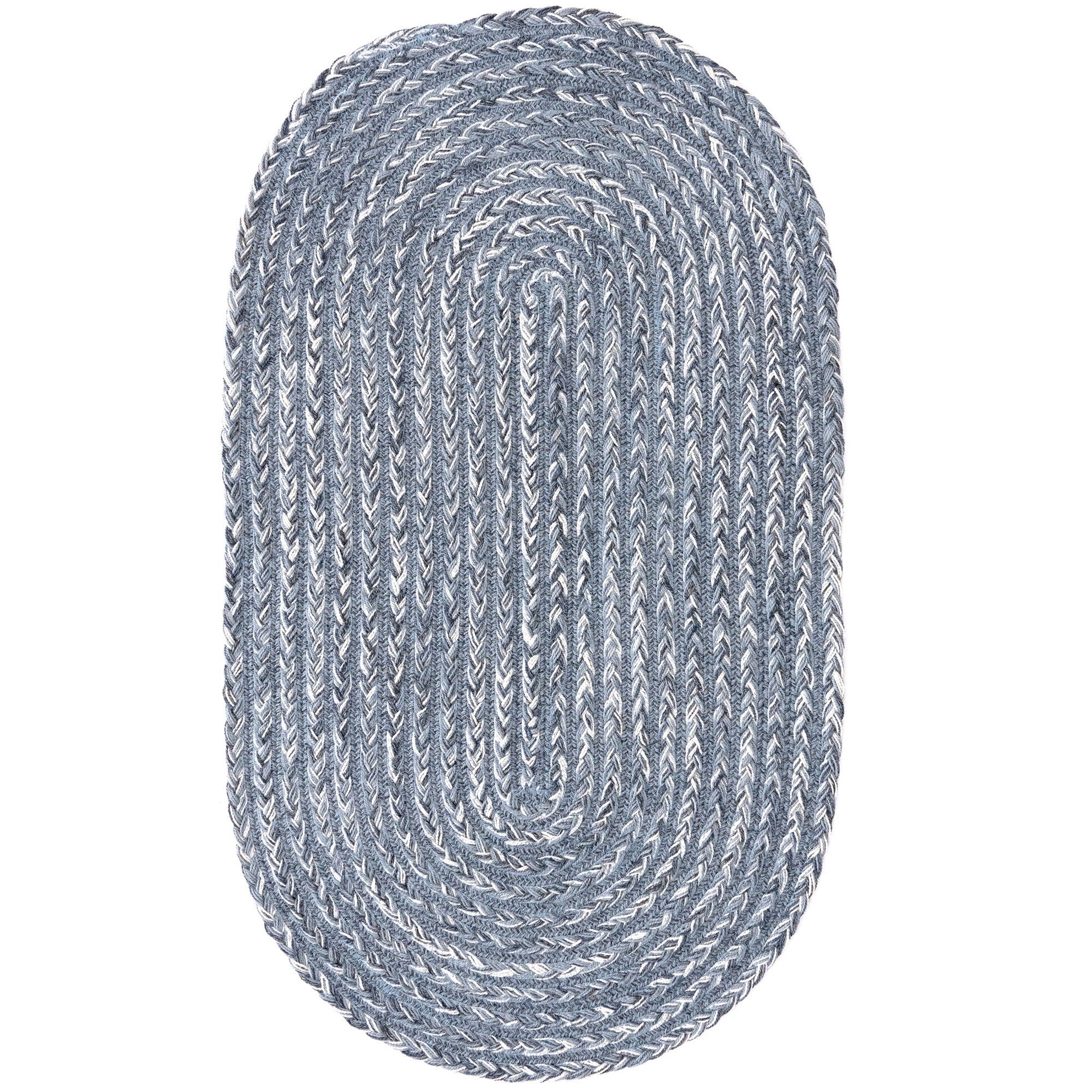 Down East Cape Shoals Braided Rug Oval image