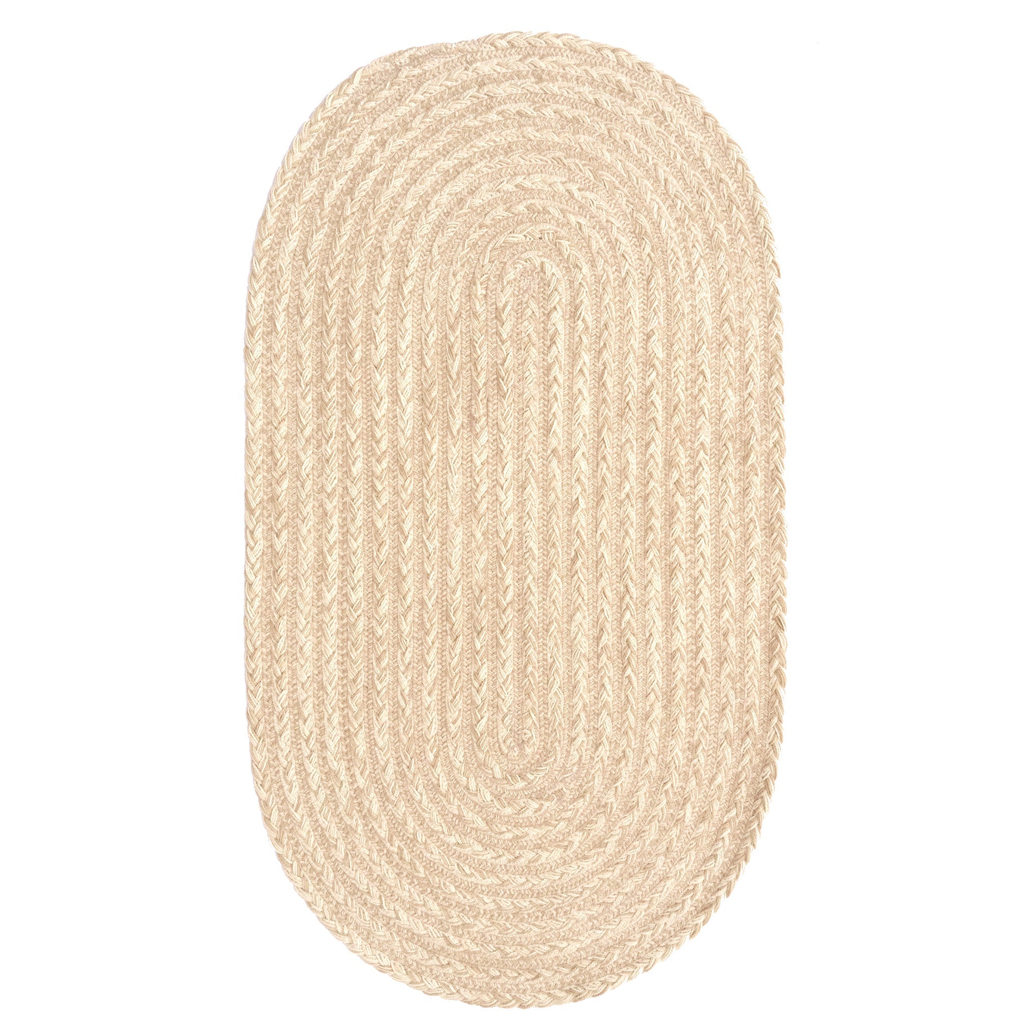 Down East Sand Dollar Braided Rug Oval image