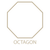 Petra Wheat Machine Woven Rug Octagon sketch