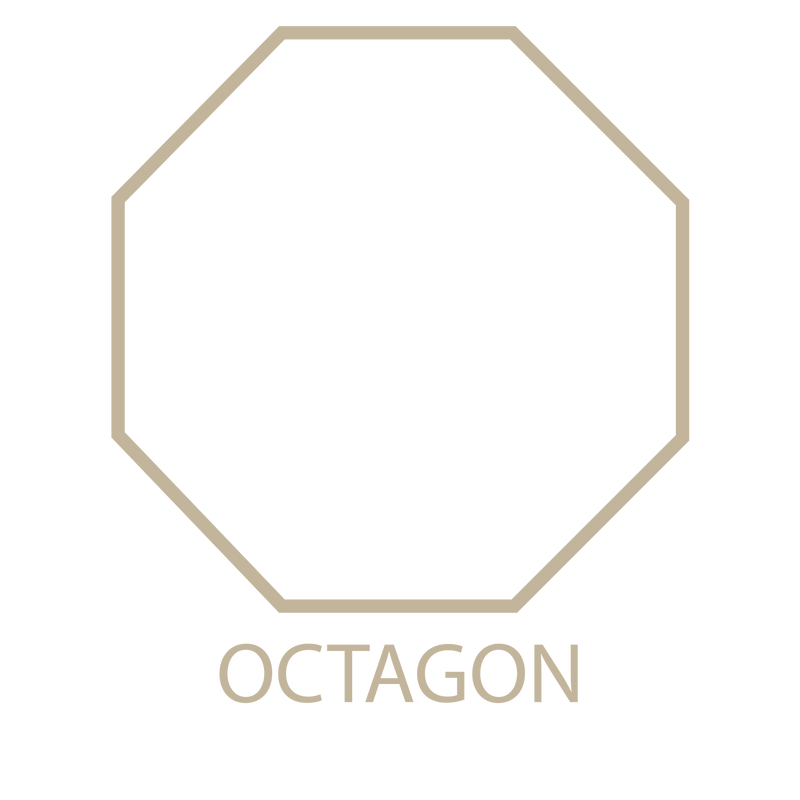 Grassy Mountain-Serged Machine Woven Rug Octagon sketch