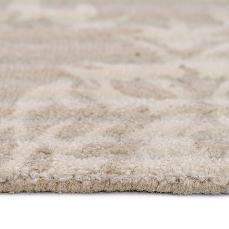 Clara Ecru Hand Tufted Rug Rectangle Cross Section image