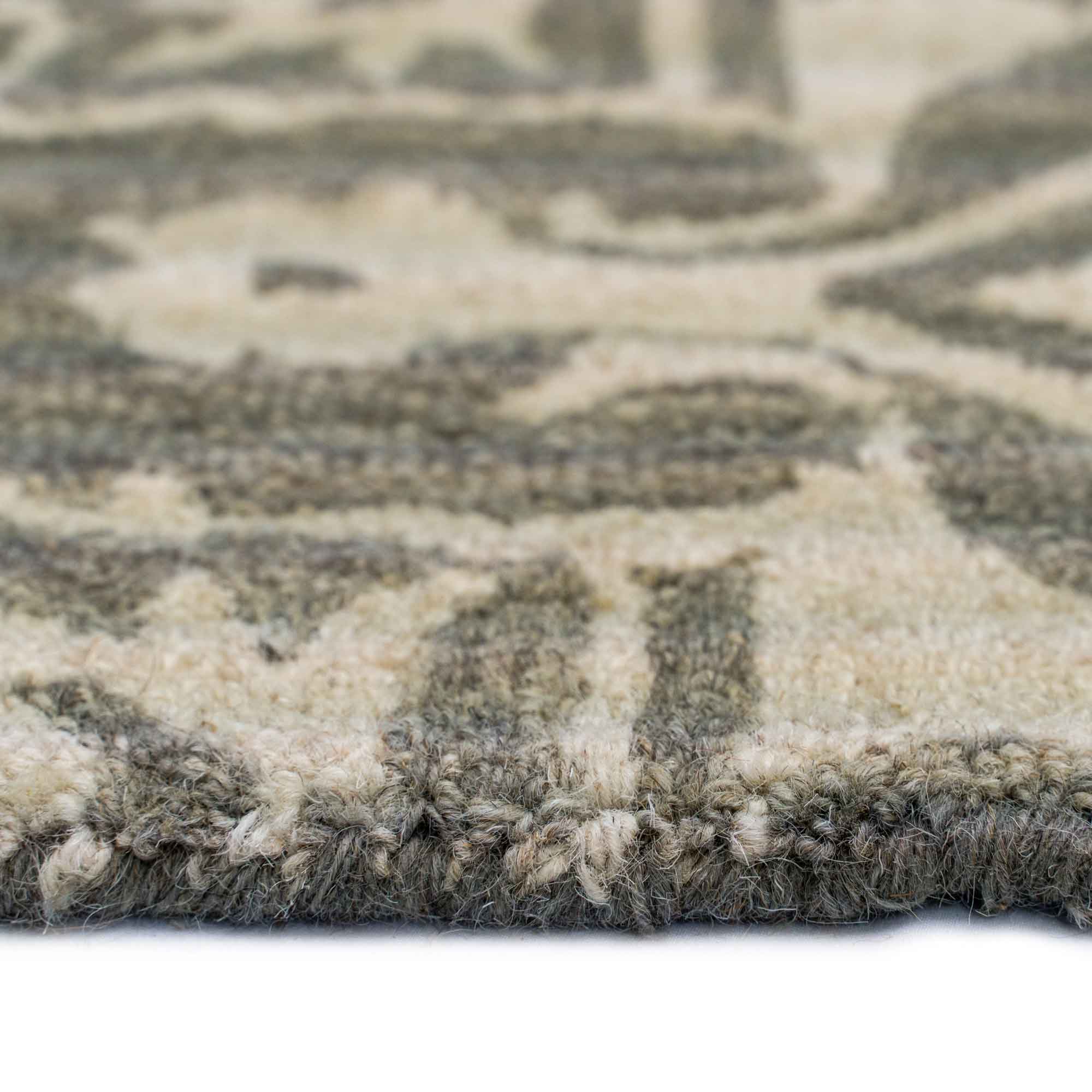 Clara Truffle Hand Tufted Rug Rectangle Cross Section image