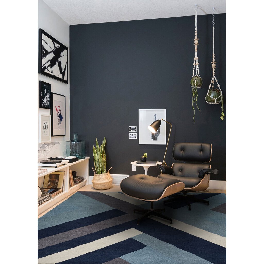 Intersection Slate Hand Tufted Rug Rectangle image