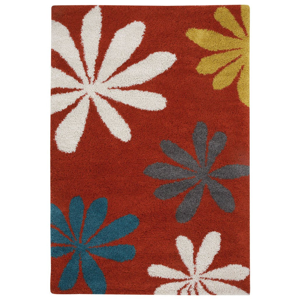 Pasadena Terra Cotta Machine Woven Rug Rectangle image