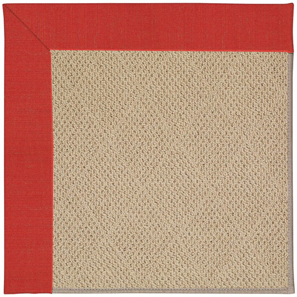 Creative Concepts-Cane Wicker Dupione Crimson Machine Tufted Rug Rectangle image