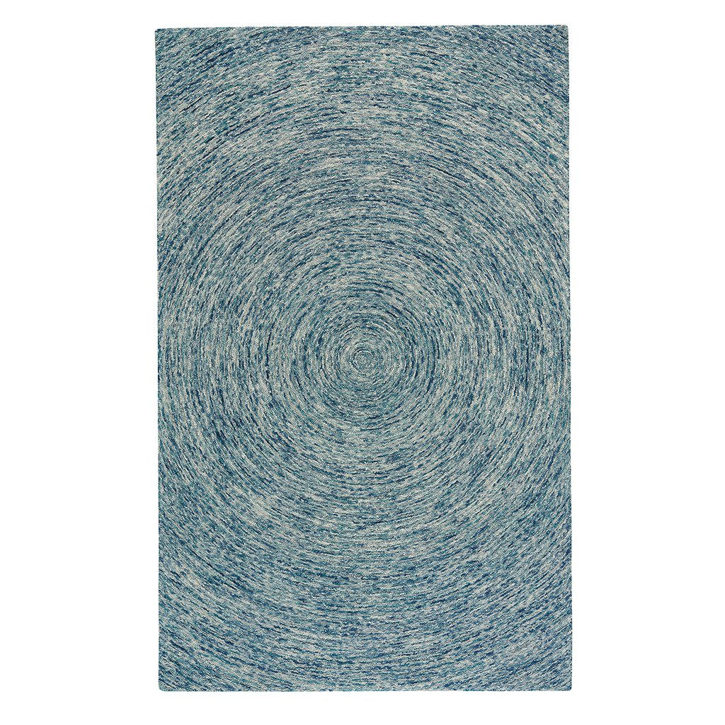 Orbit Blue Hand Tufted Rug Rectangle image