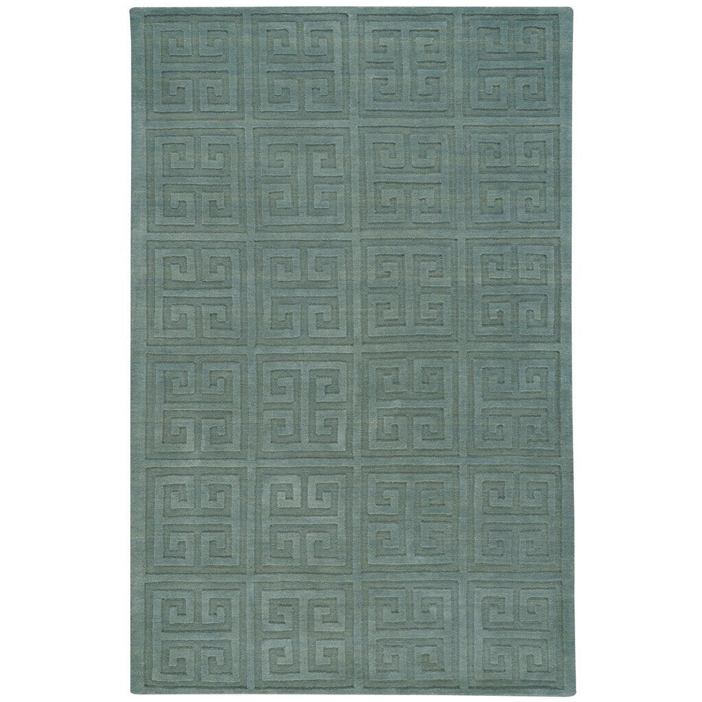 Gallery-Key Seafoam Hand Loomed Area Rug Rectangle image